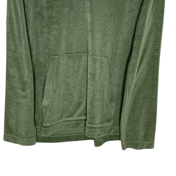 Faherty M Mens Cabana Baja Hoodie In Green Pull Over Fleece - Picture 6 of 10
